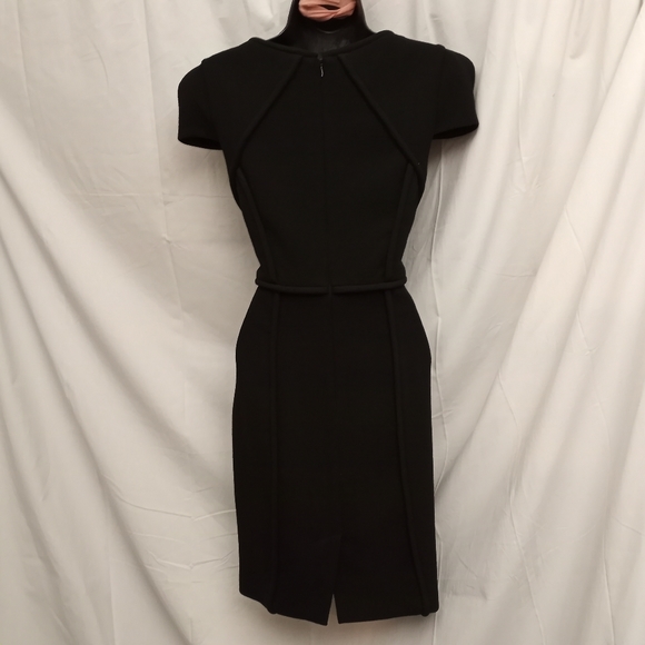 NWOT TIBI Black Wool Dress with Cap Sleeves - Picture 5 of 6
